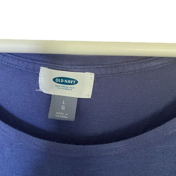 Old Navy Large blue short sleeve stretch - Picture 2 of 5